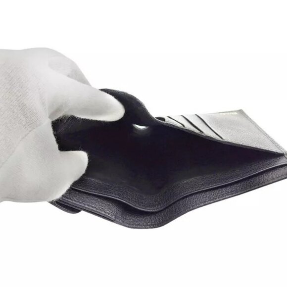 GUCCI W hook wallet leather x suede x gold Authentic Used - Picture 10 of 11